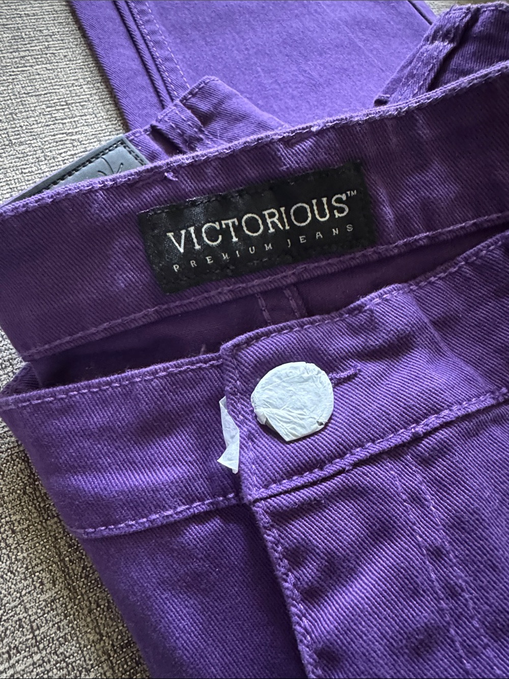 Victorious Brand Purple Kids Jeans - Stretch Twill Bottoms